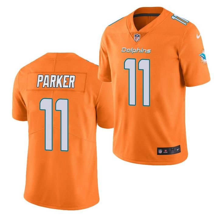 Men Miami Dolphins #11 DeVante Parker Nike Orange Color Rush Limited NFL Jersey
